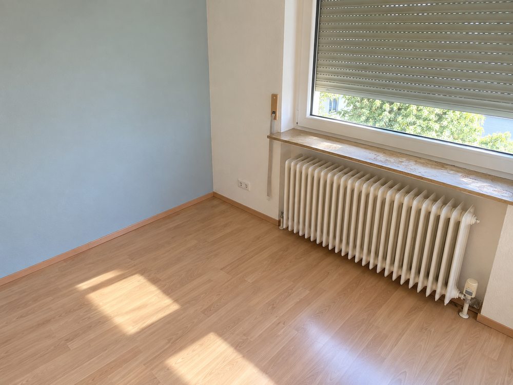Freie Bodenfläche am Fenster nach dem Einsatz